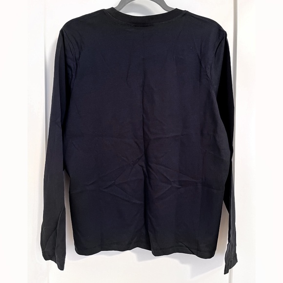 Frank & Oak Basic Long Sleeve Cotton Basic Shirt in Black Size Large - Picture 2 of 3